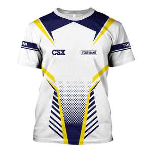 Railspirit Personalized CSX Transportation Railroad T Shirt Unisex Train Shirt All Over Print