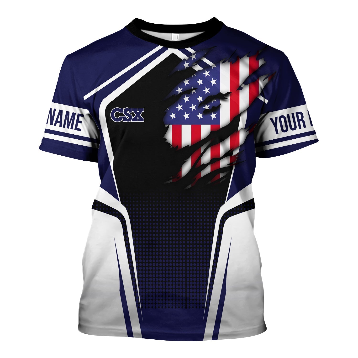 Railspirit Personalized CSX Transportation Railroad T Shirt American Eagle Vintage Train Shirt