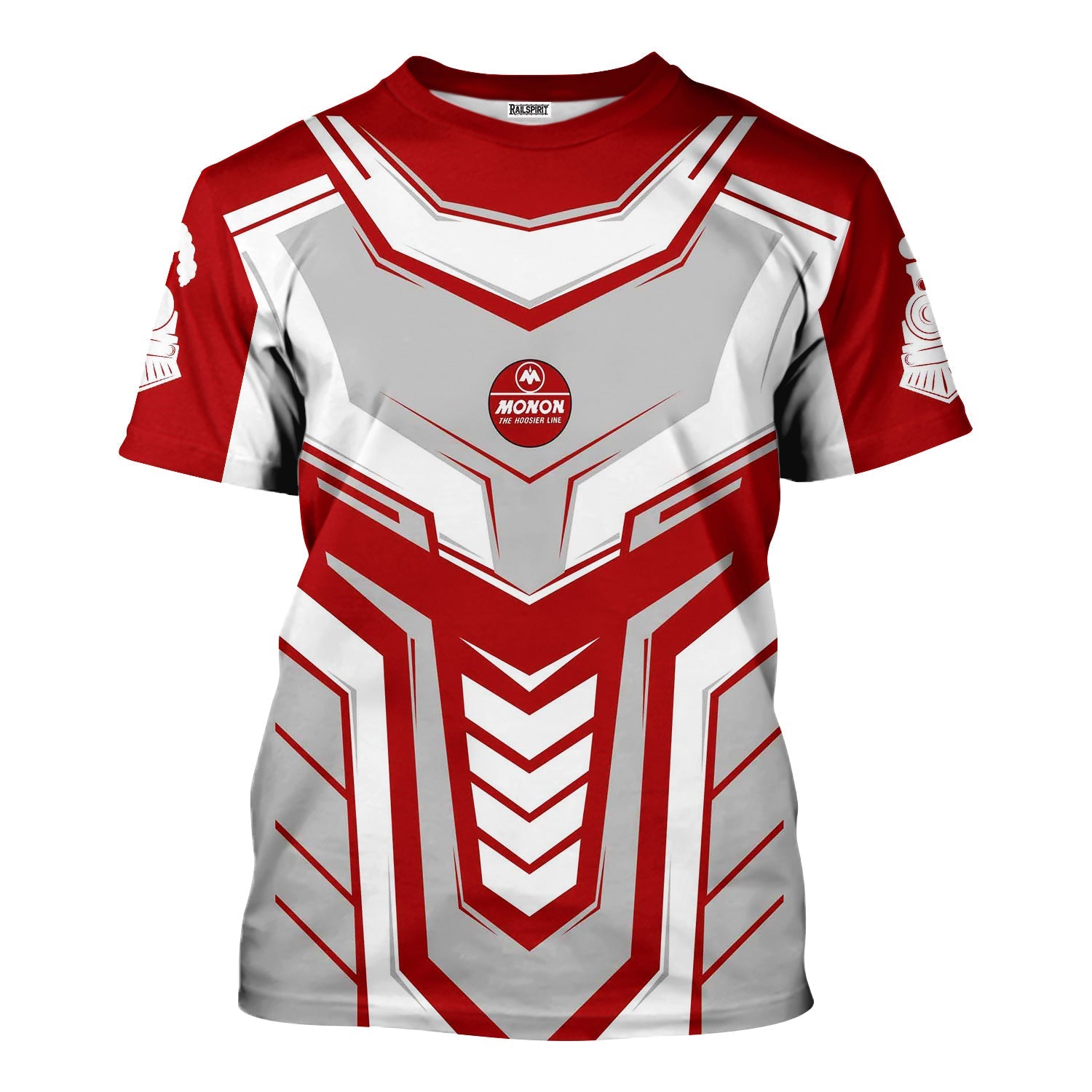 Railspirit Personalized Monon Railroad T-Shirt Armor-Inspired Design Train Shirt All Over Print