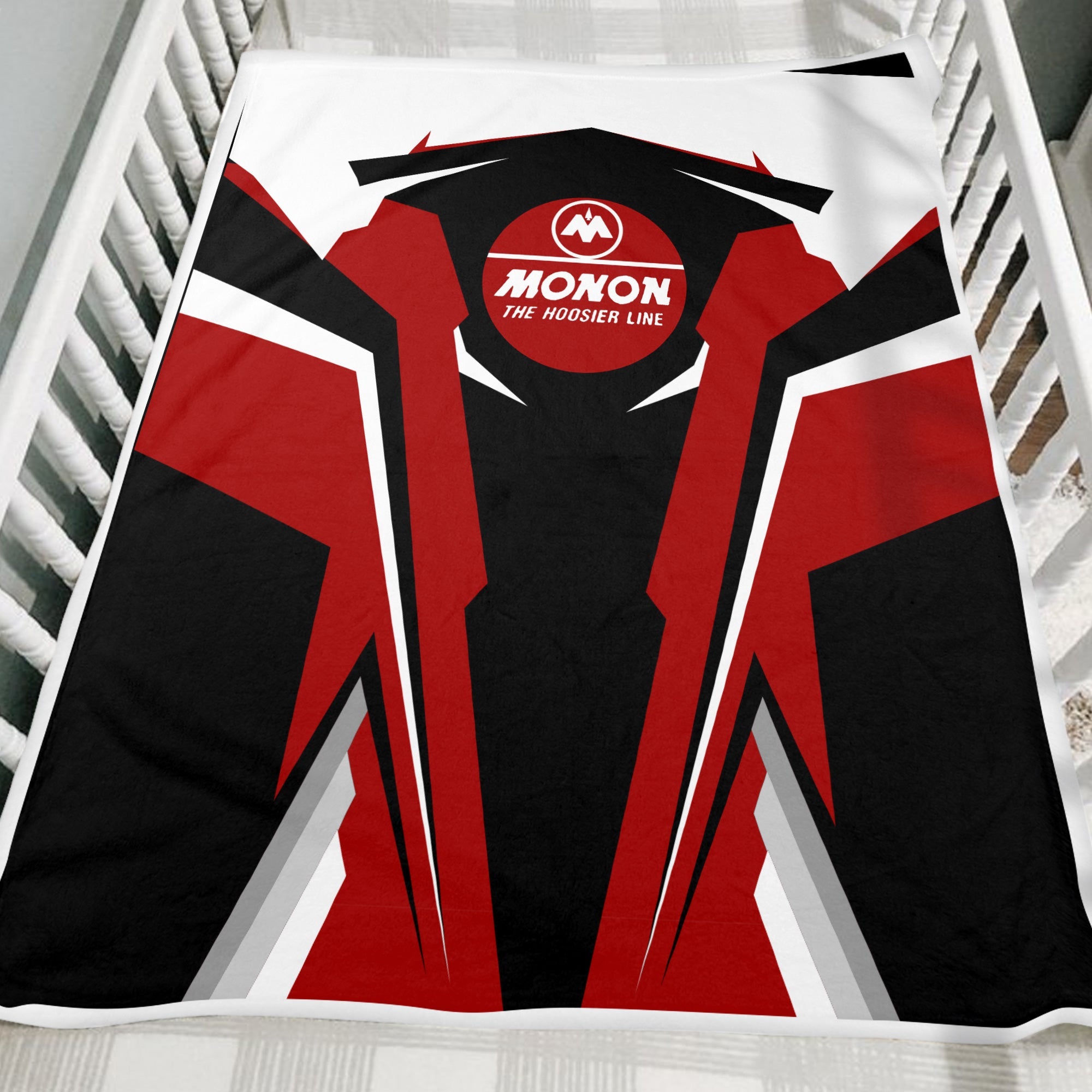 Railspirit Personalized Monon Railroad Blanket Strong Line Train Blanket Gift Idea For Train Lover