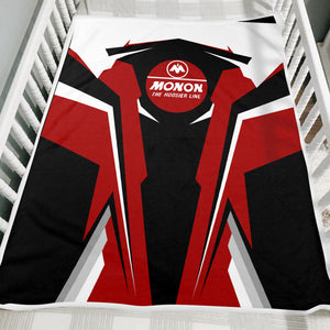 Railspirit Personalized Monon Railroad Blanket Strong Line Train Blanket Gift Idea For Train Lover