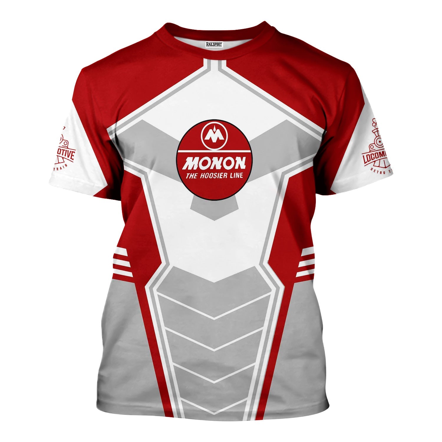 Railspirit Personalized Monon Railroad T-Shirt Engine-Inspired Style Train Shirt for Railroad Fanatic