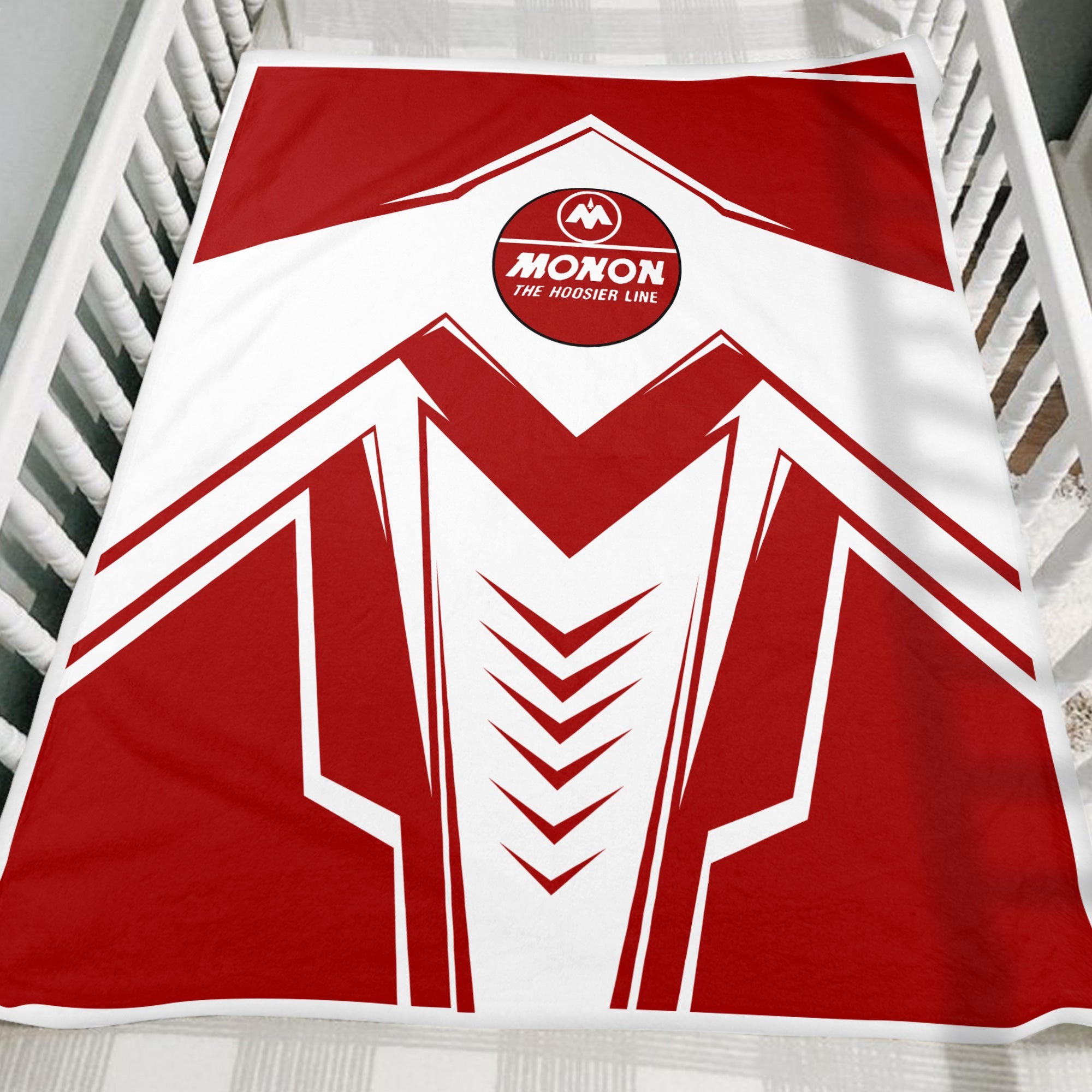 Railspirit Monon Railroad Blanket Railway Trainspotter Style Blanket Gift Idea For Foamers