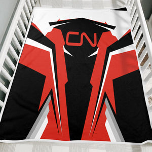 Railspirit Personalized Canadian National Railroad Blanket Strong Line Train Blanket Gift Idea For Train Lover