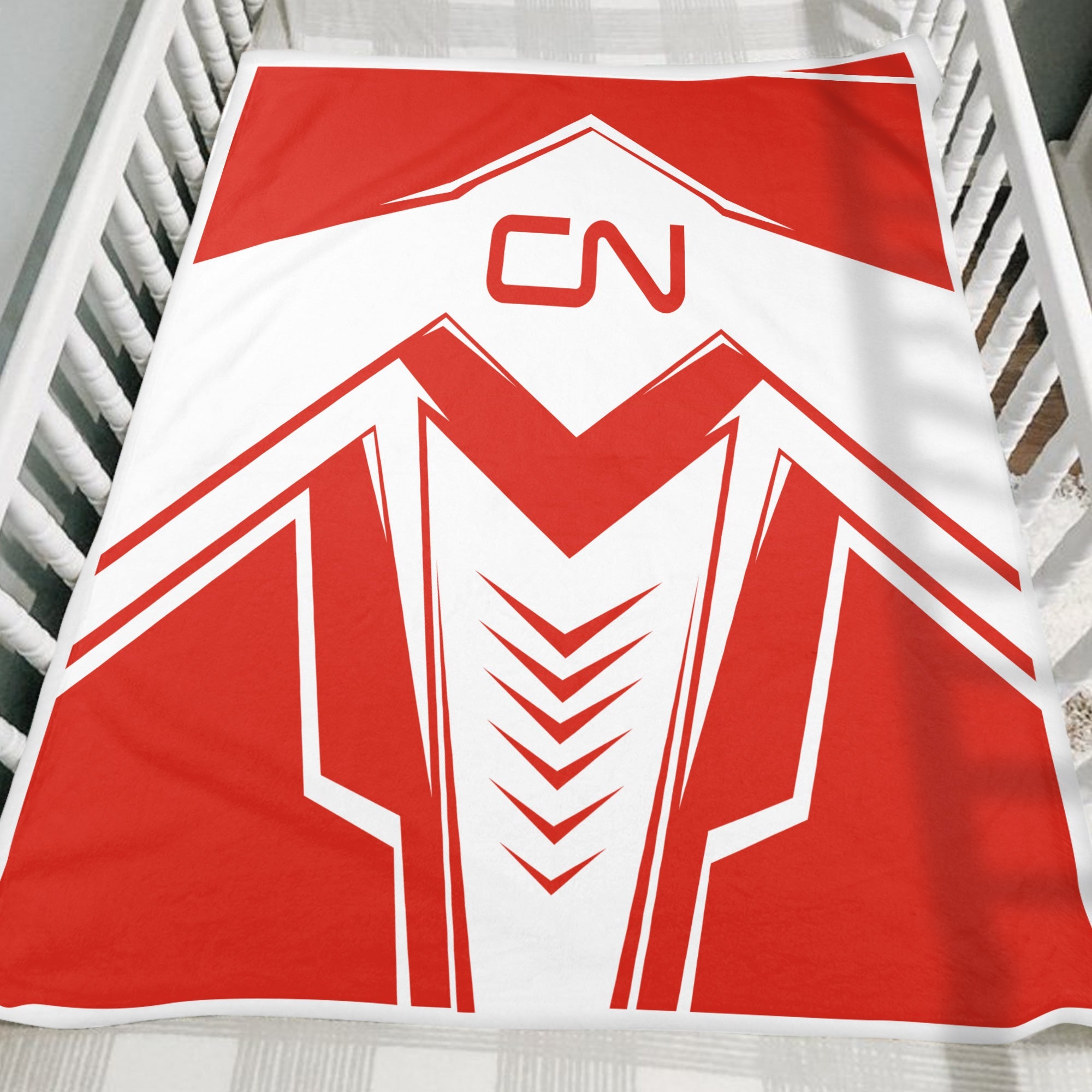 Railspirit Canadian National Railroad Blanket Railway Trainspotter Style Blanket Gift Idea For Foamers