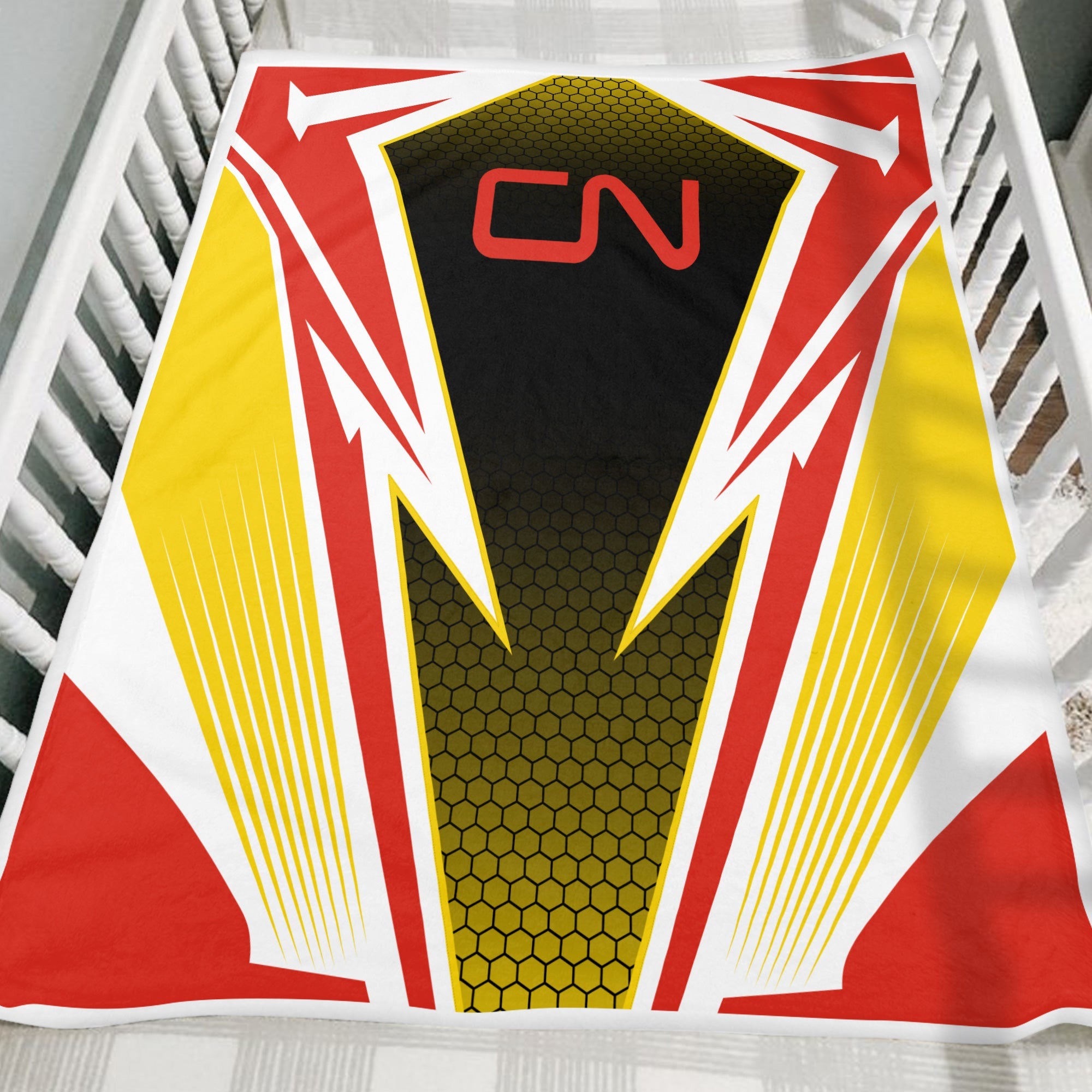 Railspirit Canadian National Railroad Blanket Lightning Graphic Style Blanket Gift Idea For Train Lover