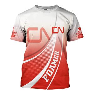 Railspirit Personalized Canadian National Railroad T-Shirt Railway-Themed Style Shirt Gift Idea For Trainspotter