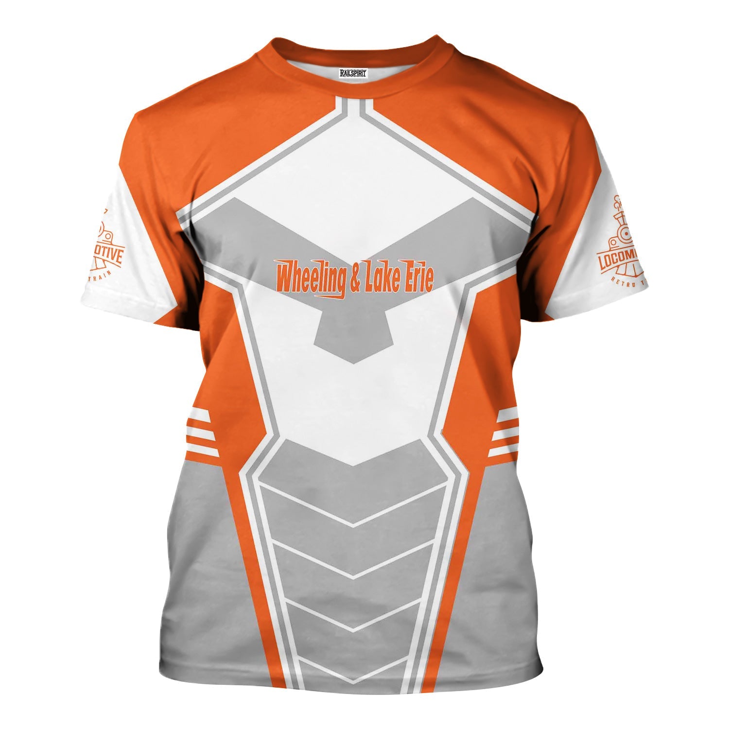 Railspirit Personalized Wheeling And Lake Erie Railroad T-Shirt Engine-Inspired Style Train Shirt for Railroad Fanatic