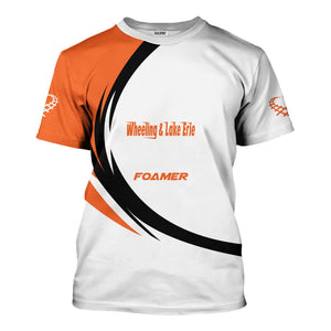 Railspirit Personalized Wheeling And Lake Erie Railroad T-Shirt Unique Graphic Style Shirt For Train Enthusiasts