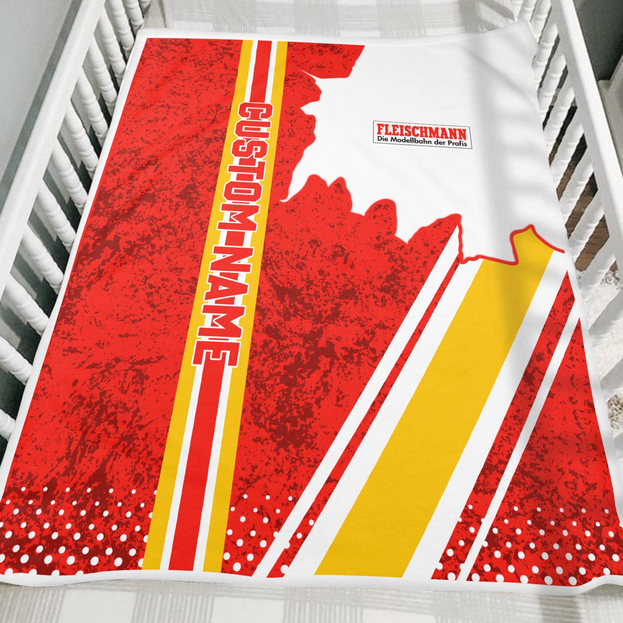 Railspirit Personalized Fleischmann And Western Railroad Blanket Vintage All Over Printed Blanket