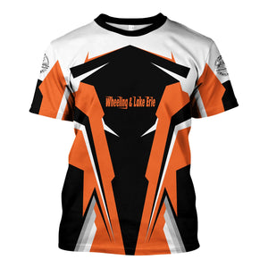 Railspirit Personalized Wheeling And Lake Erie Railroad T Shirt Strong Line Style Train Unisex Shirt All Over Print