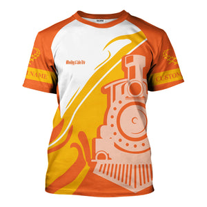 Railspirit Personalized Wheeling And Lake Erie Railroad T-Shirt Flame-Inspired Style Shirt Gift Idea For Train Lovers