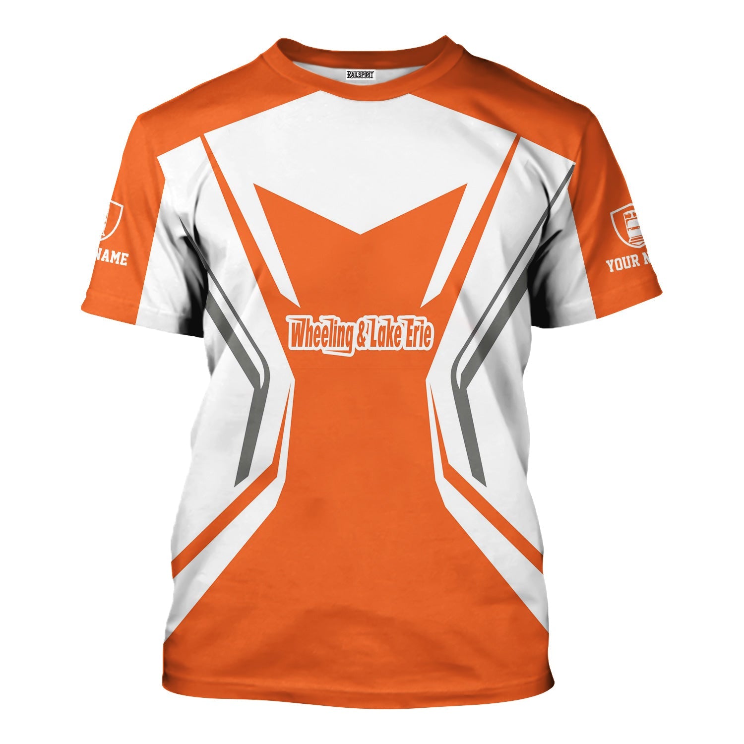 Railspirit Personalized Wheeling And Lake Erie Railroad T-Shirt Unique Style with Custom Job Train Shirt