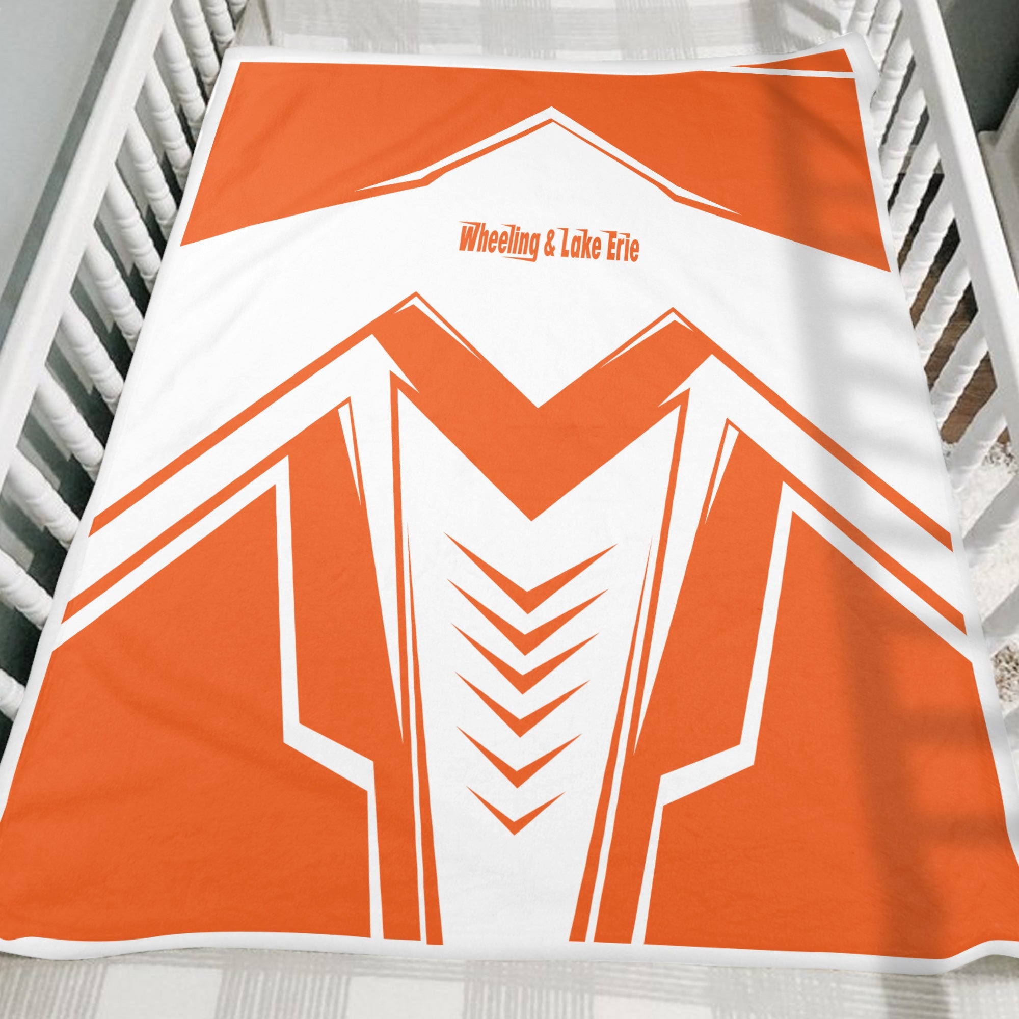 Railspirit Wheeling And Lake Erie Railroad Blanket Railway Trainspotter Style Blanket Gift Idea For Foamers