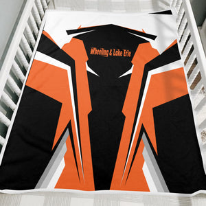 Railspirit Personalized Wheeling And Lake Erie Railroad Blanket Strong Line Train Blanket Gift Idea For Train Lover