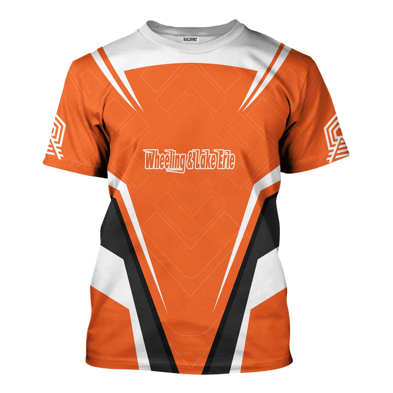 Railspirit Personalized Wheeling And Lake Erie Railroad T-Shirt Railway Inspired Apparel Train Shirt for Train Lovers