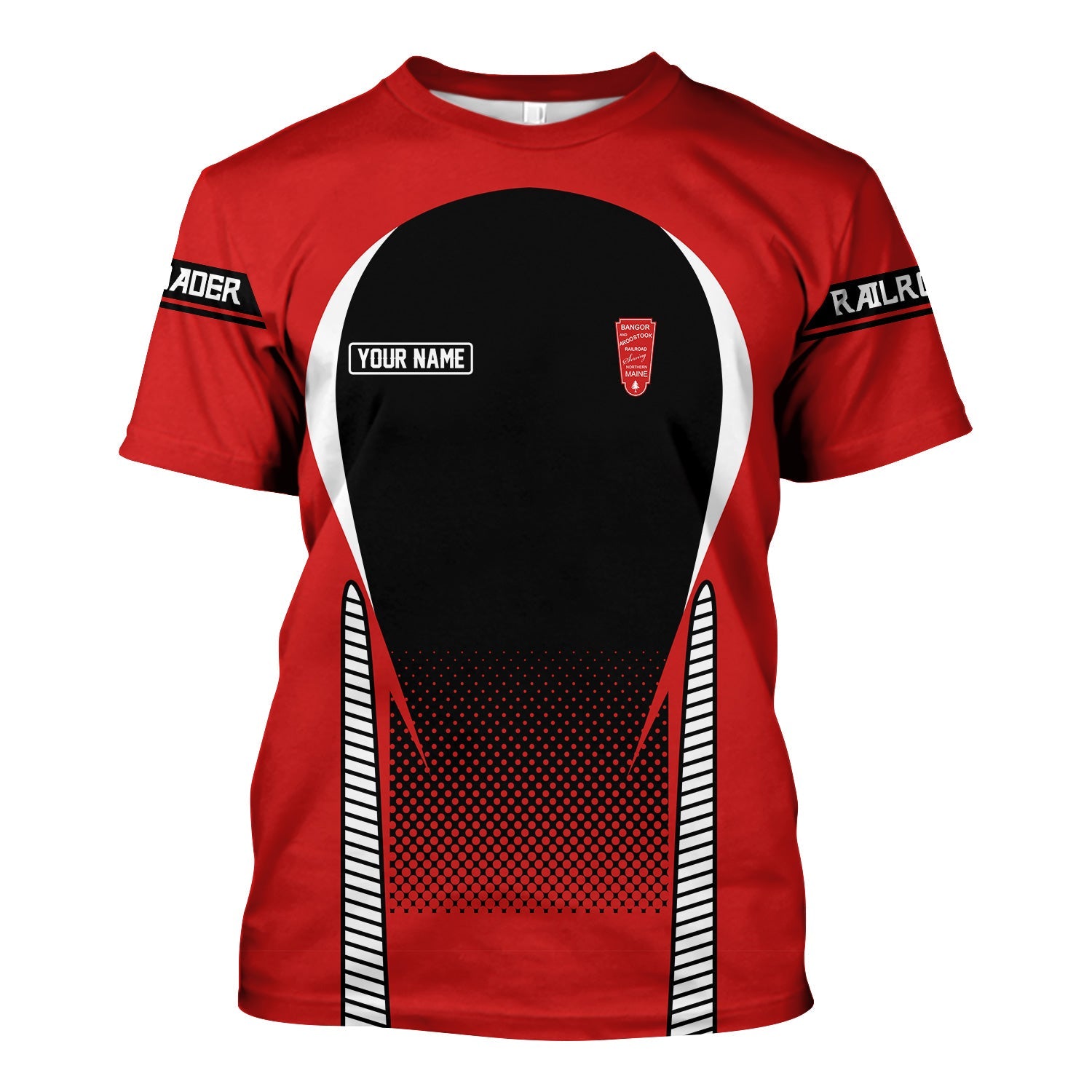 Railspirit Personalized Bangor And Aroostook Railroad T Shirt Stress Is Caused By Not Having Enough Trains Shirt All Over Print