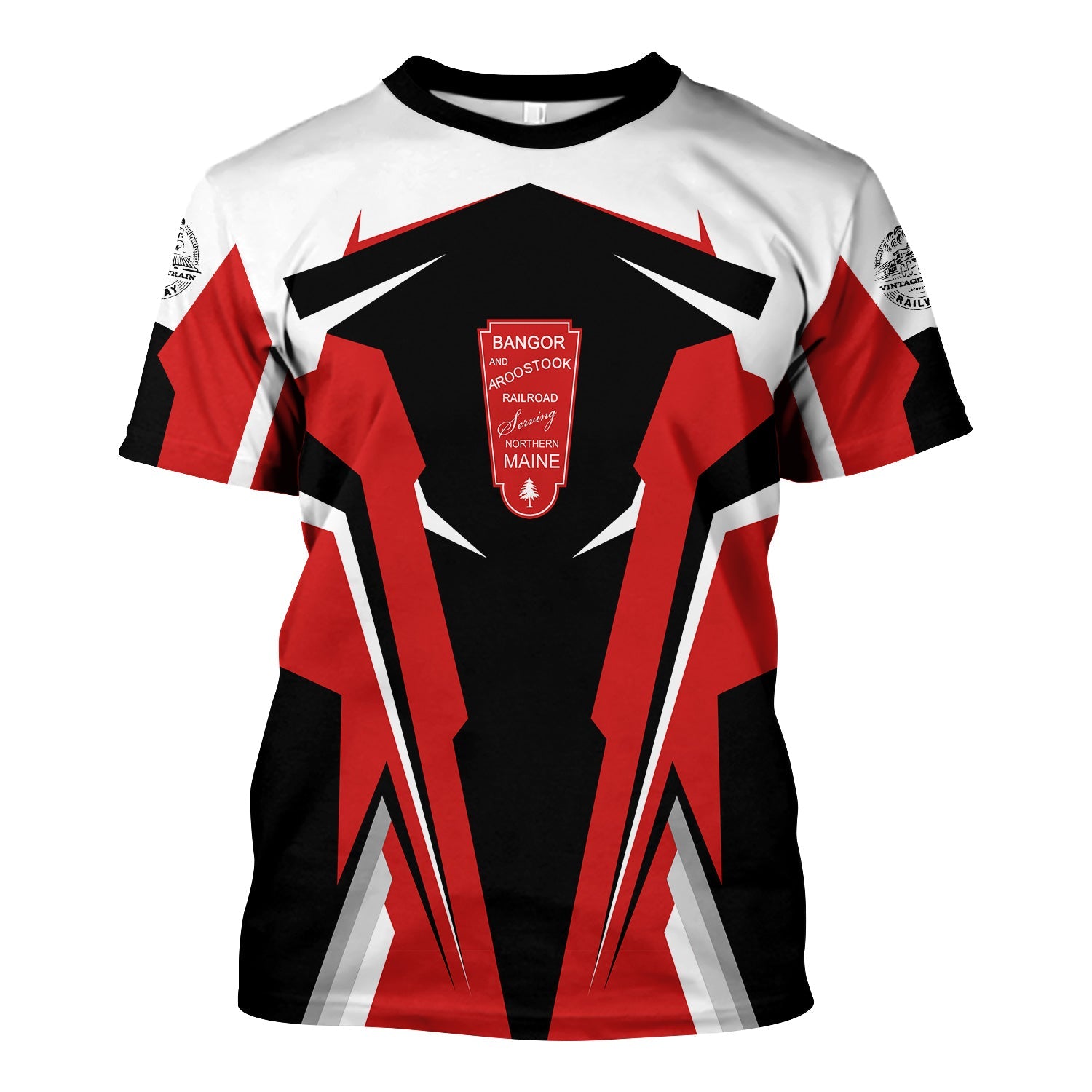 Railspirit Personalized Bangor And Aroostook Railroad T Shirt Strong Line Style Train Unisex Shirt All Over Print