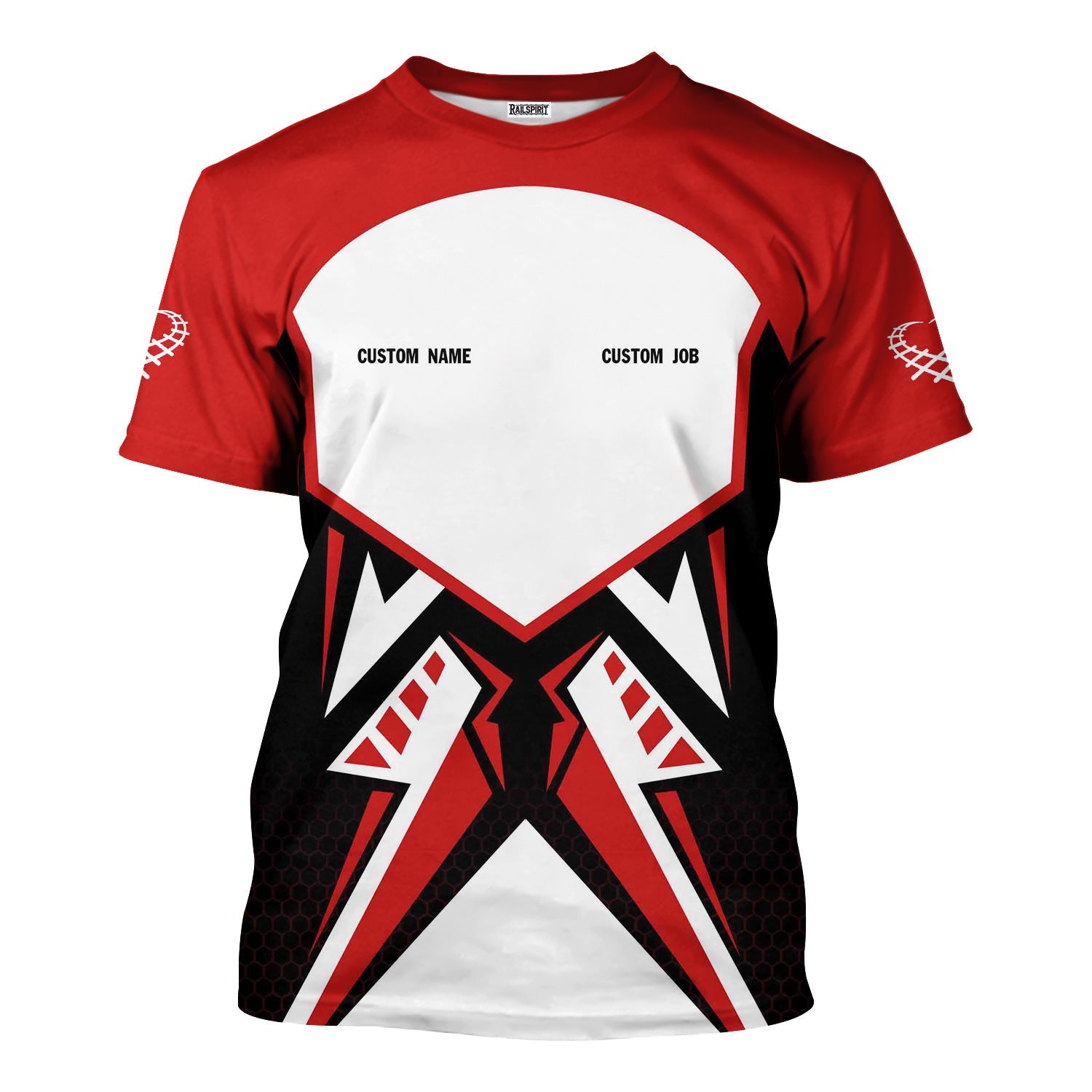 Railspirit Personalized Bangor And Aroostook Railroad T-Shirt Vibriant Style with Custom Position Train Shirt