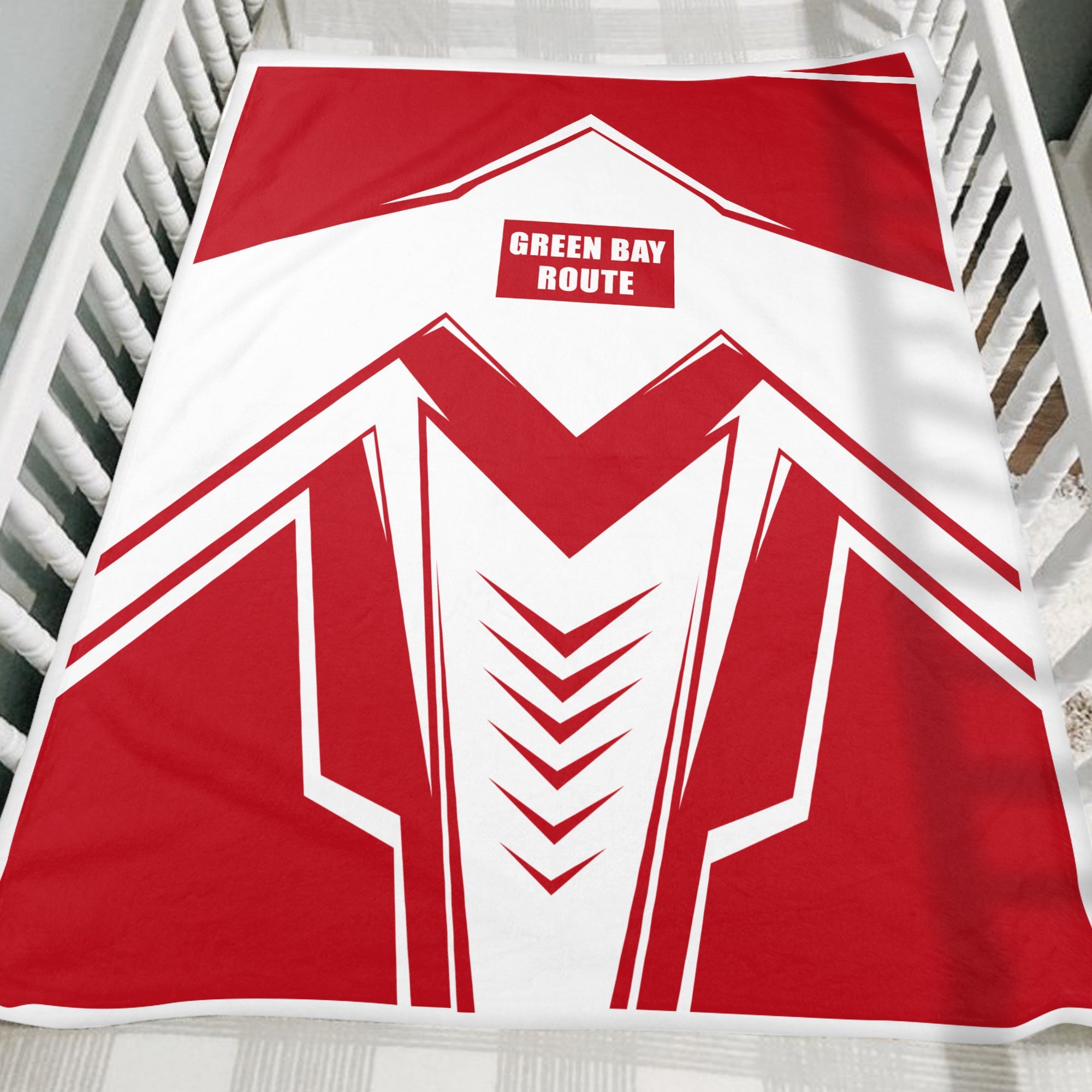 Railspirit Green Bay & Western Railroad Blanket Railway Trainspotter Style Blanket Gift Idea For Foamers