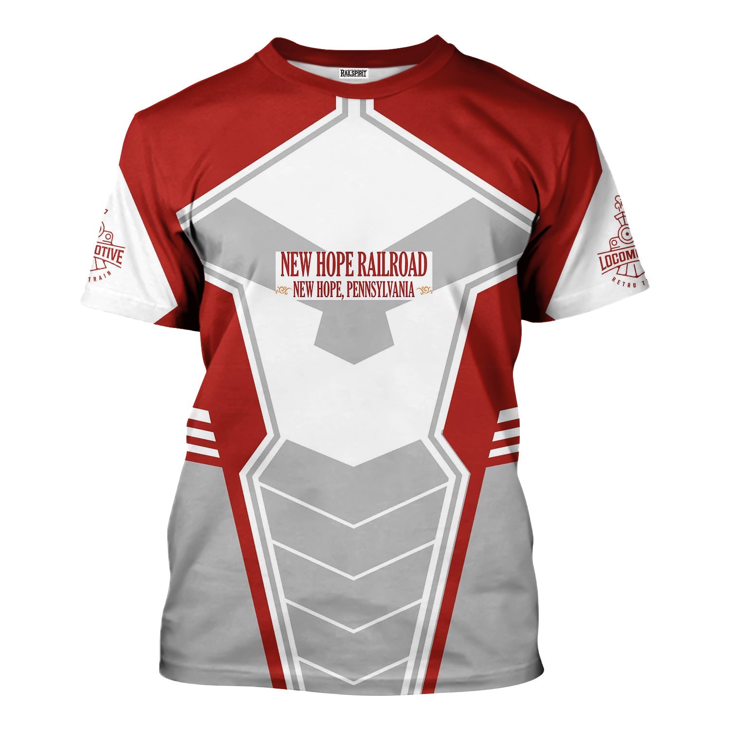 Railspirit Personalized New Hope Railroad T-Shirt Engine-Inspired Style Train Shirt for Railroad Fanatic