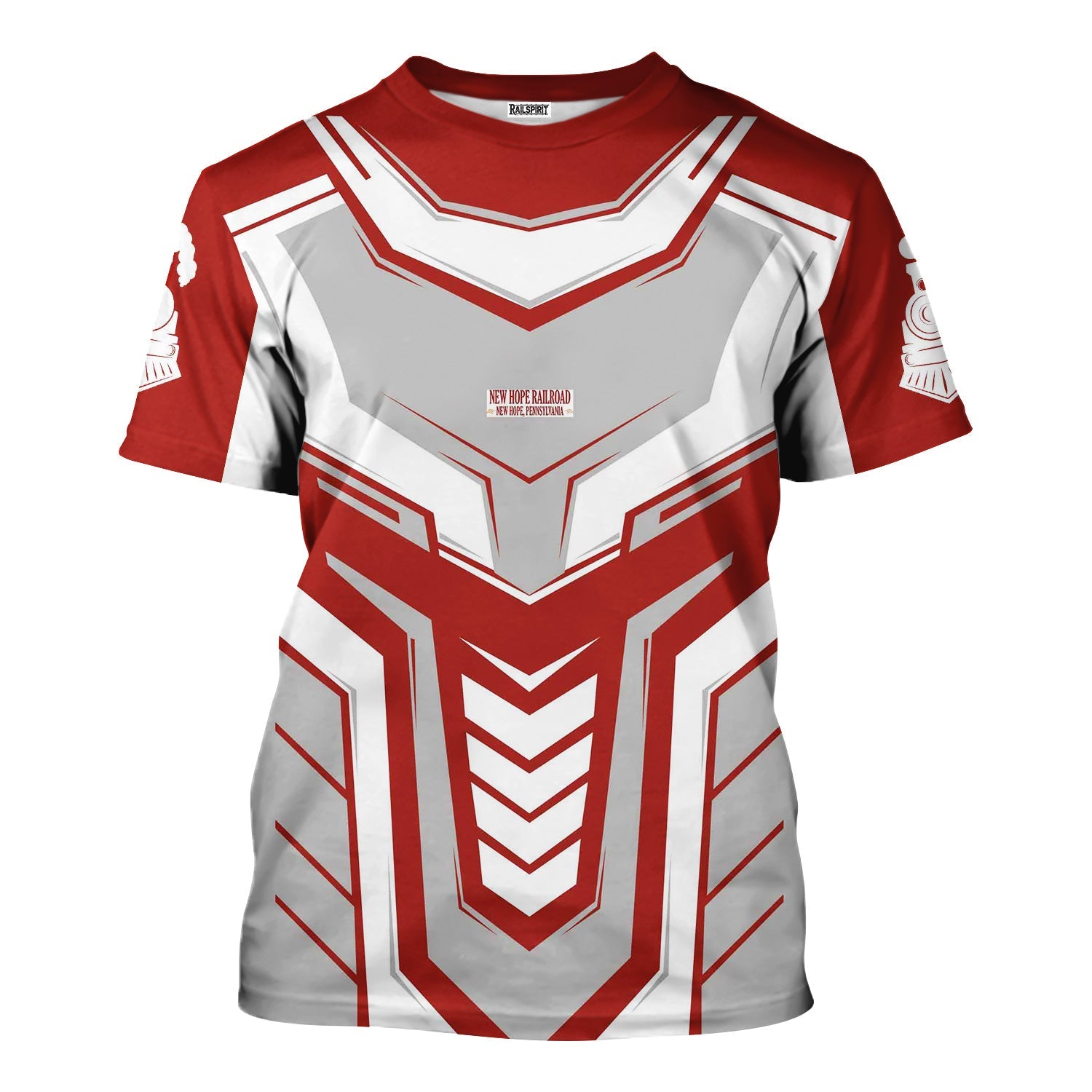 Railspirit Personalized New Hope Railroad T-Shirt Armor-Inspired Design Train Shirt All Over Print