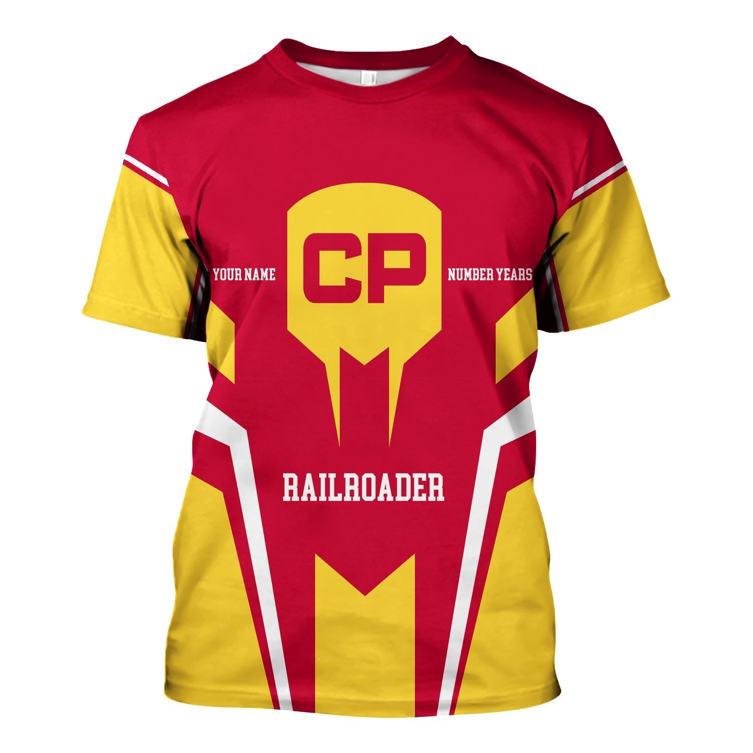 Railspirit Personalized Canadian Pacific Railroad T-Shirt Custom Year Railroader Shirt Gift Idea For Train Lover