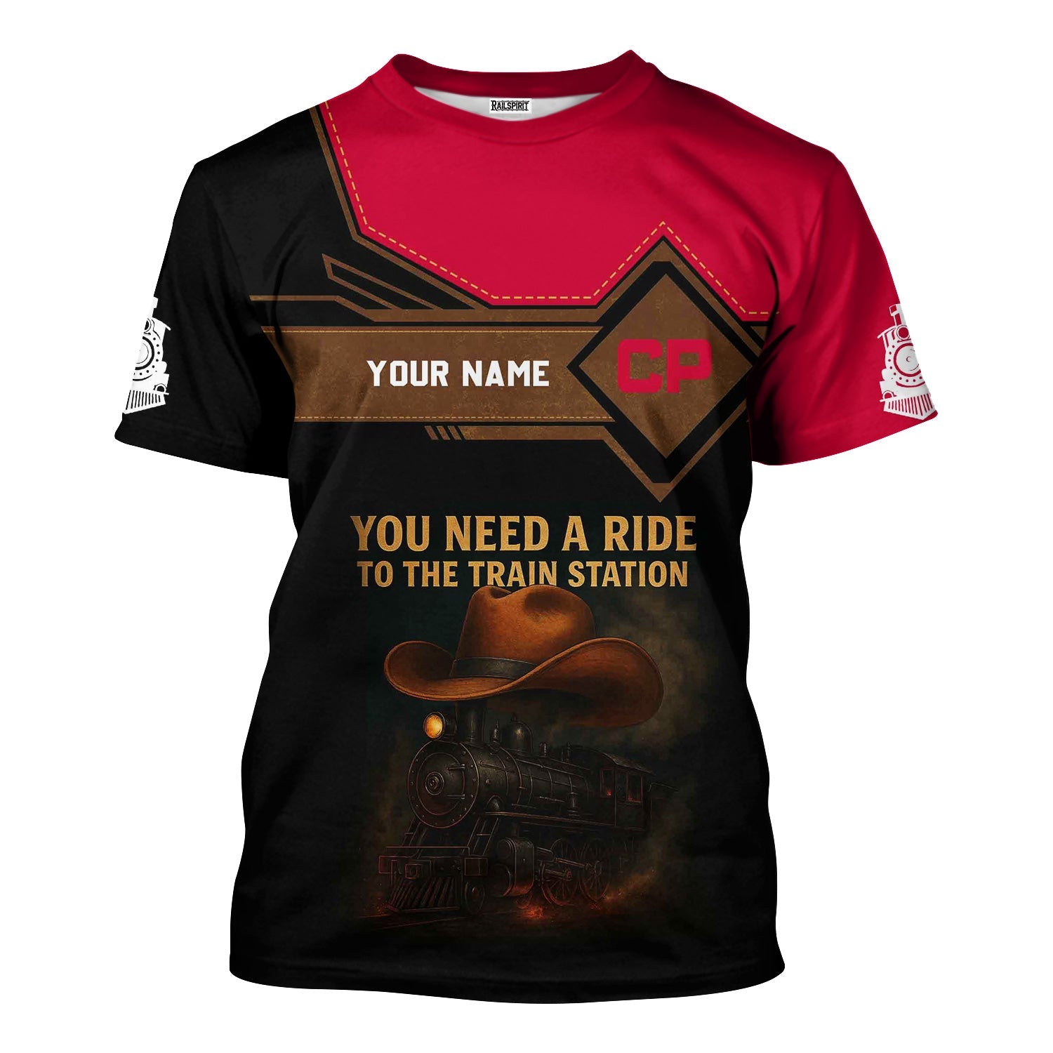 Railspirit Personalized Canadian Pacific Railroad T-Shirt You Need A Ride To The Train Station Shirt For Train Lovers