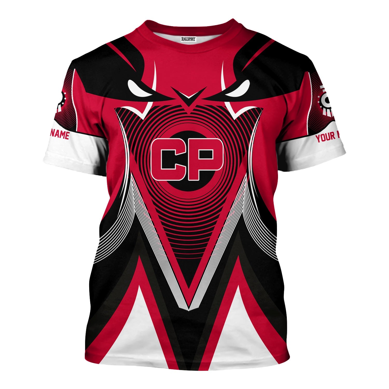 Railspirit Personalized Canadian Pacific Railroad T-Shirt Vibrant Graphic Pattern Shirt For Train Enthusiasts