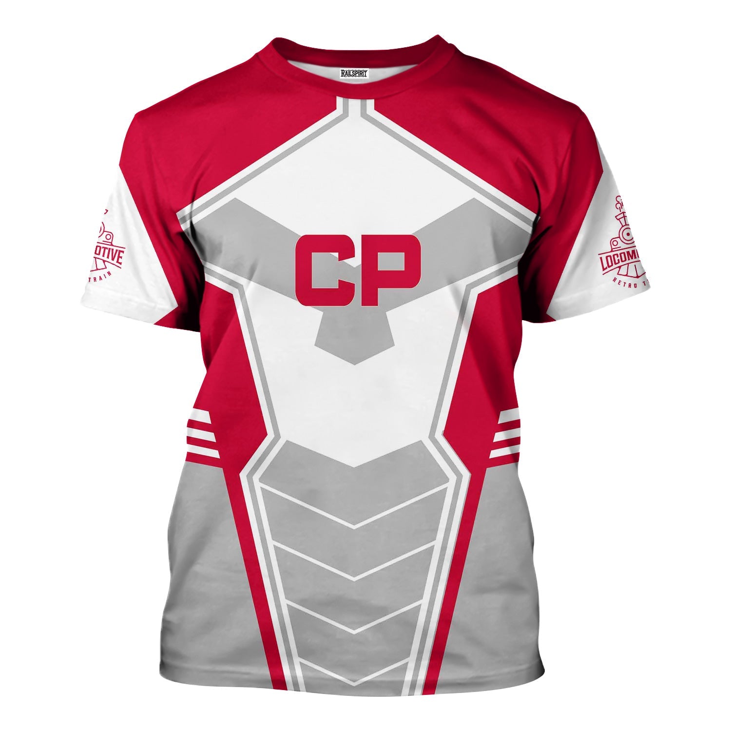 Railspirit Personalized Canadian Pacific Railroad T-Shirt Engine-Inspired Style Train Shirt for Railroad Fanatic