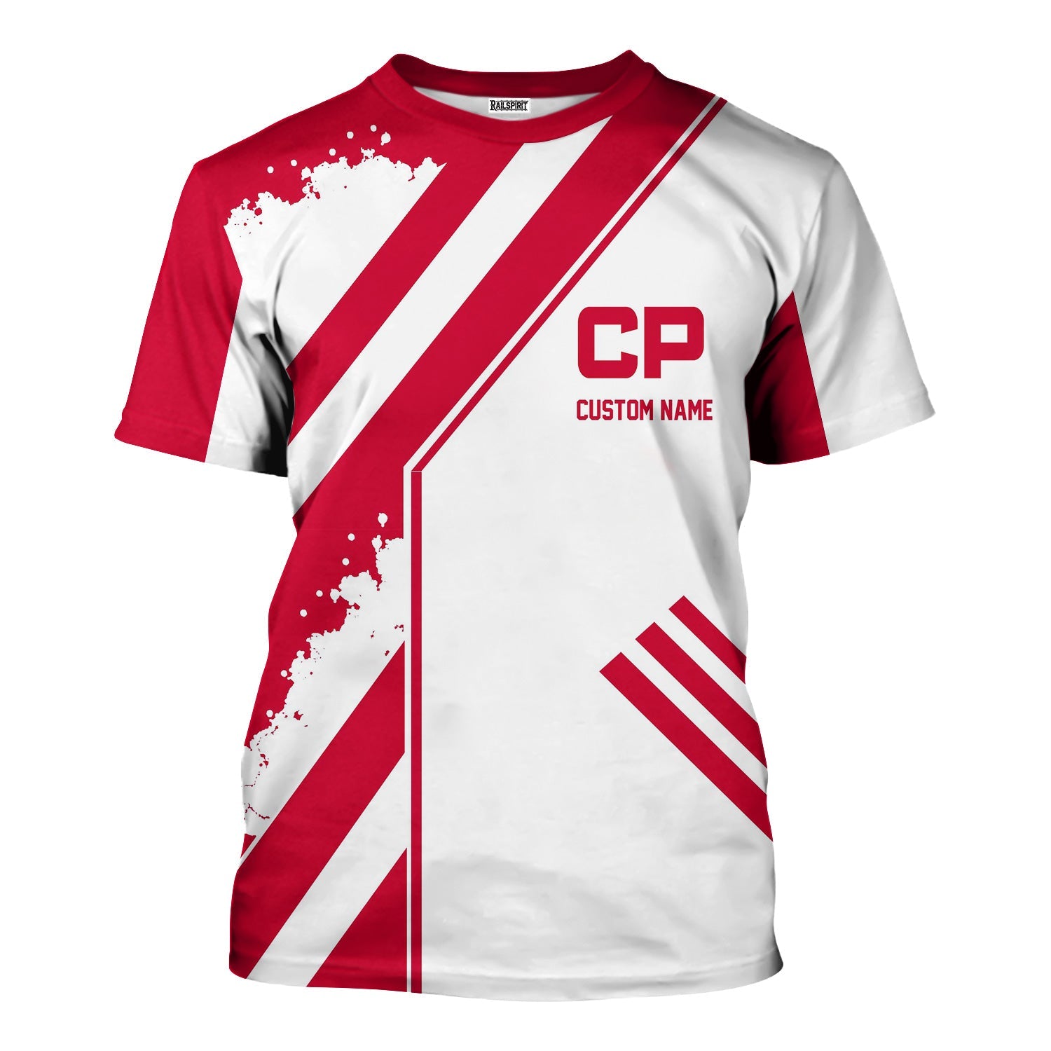 Railspirit Personalized Canadian Pacific Railroad T-Shirt Locomotive Design Train Shirt for Train Enthusiast