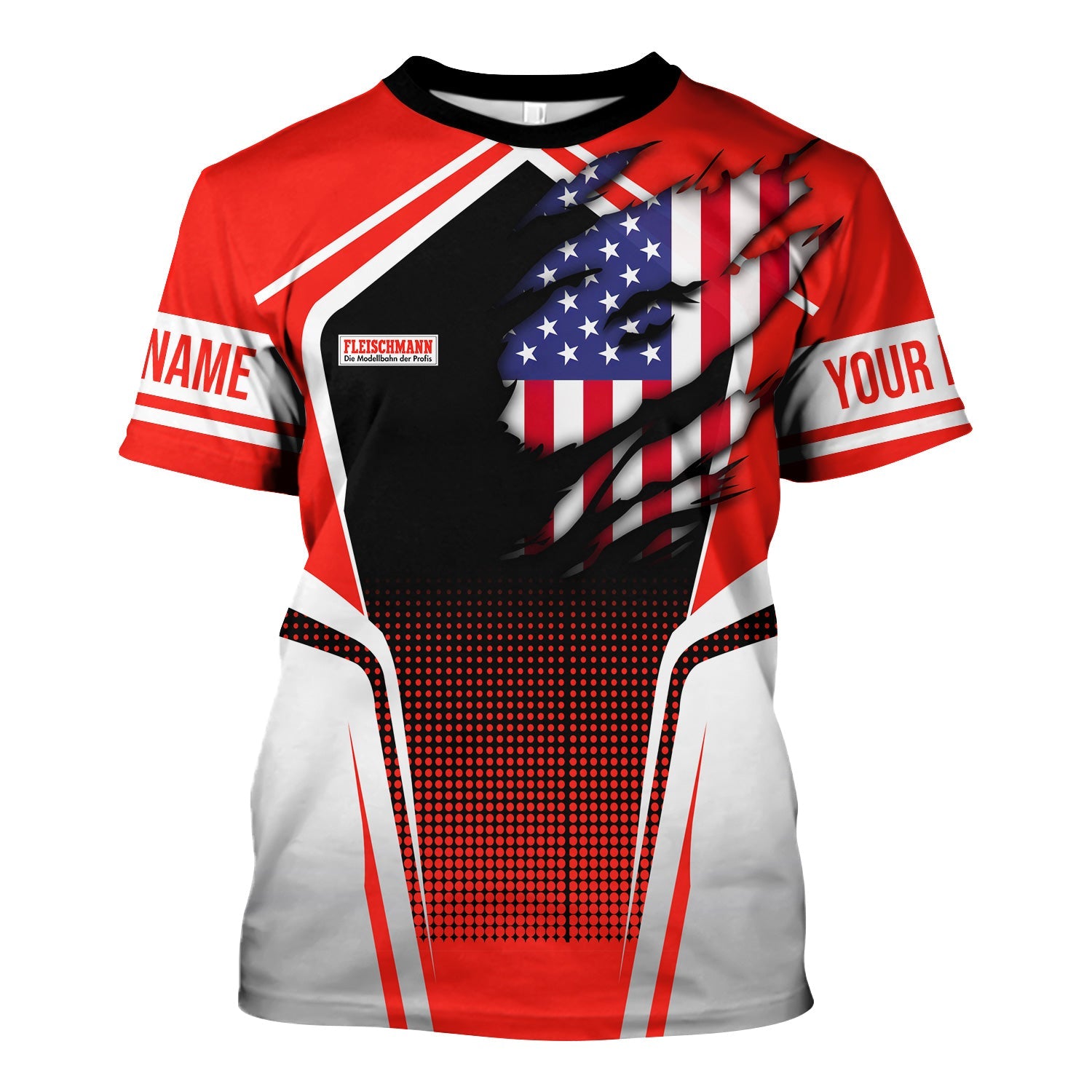 Railspirit Personalized Fleischmann And Western Railroad T Shirt American Eagle Vintage Train Shirt