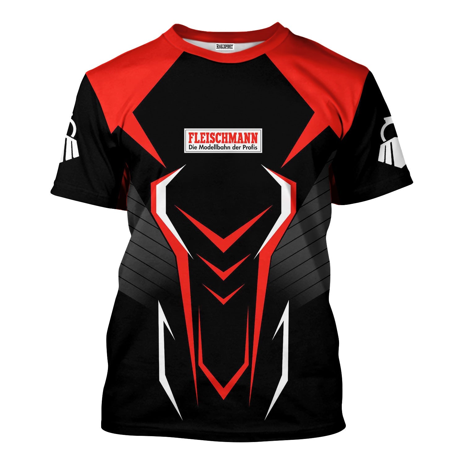 Railspirit Personalized Fleischmann And Western Railroad T-Shirt Dynamic Design Style Perfect Shirt for Train Enthusiasts