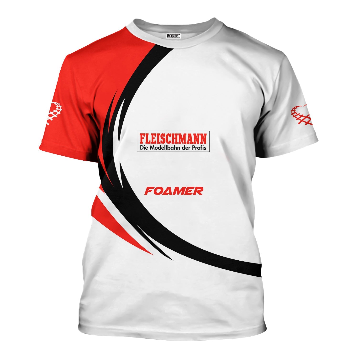 Railspirit Personalized Fleischmann And Western Railroad T-Shirt Unique Graphic Style Shirt For Train Enthusiasts