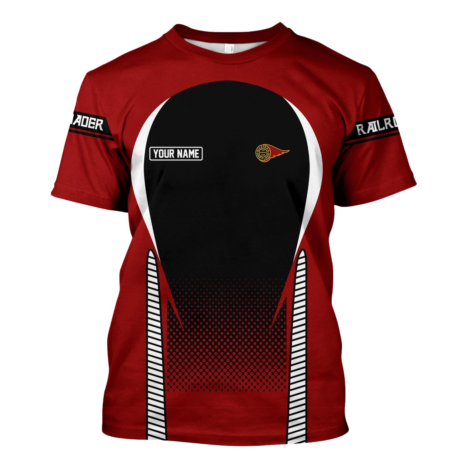 Railspirit Personalized Western Maryland Railway T Shirt Stress Is Caused By Not Having Enough Trains Shirt All Over Print