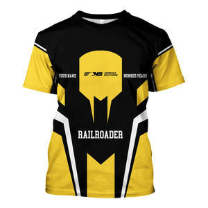 Railspirit Personalized Norfolk Southern Railway T-Shirt Custom Year Railroader Shirt Gift Idea For Train Lover