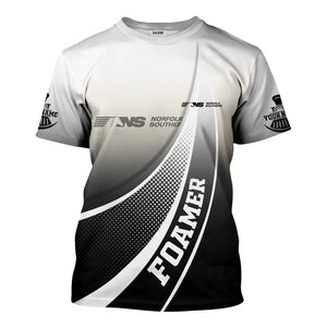 Railspirit Personalized Norfolk Southern Railway T-Shirt Railway-Themed Style Shirt Gift Idea For Trainspotter