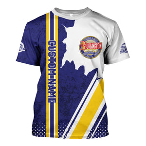 Railspirit Personalized Chicago, Burlington and Quincy Railroad T-Shirt All Over Printed Unisex Shirt