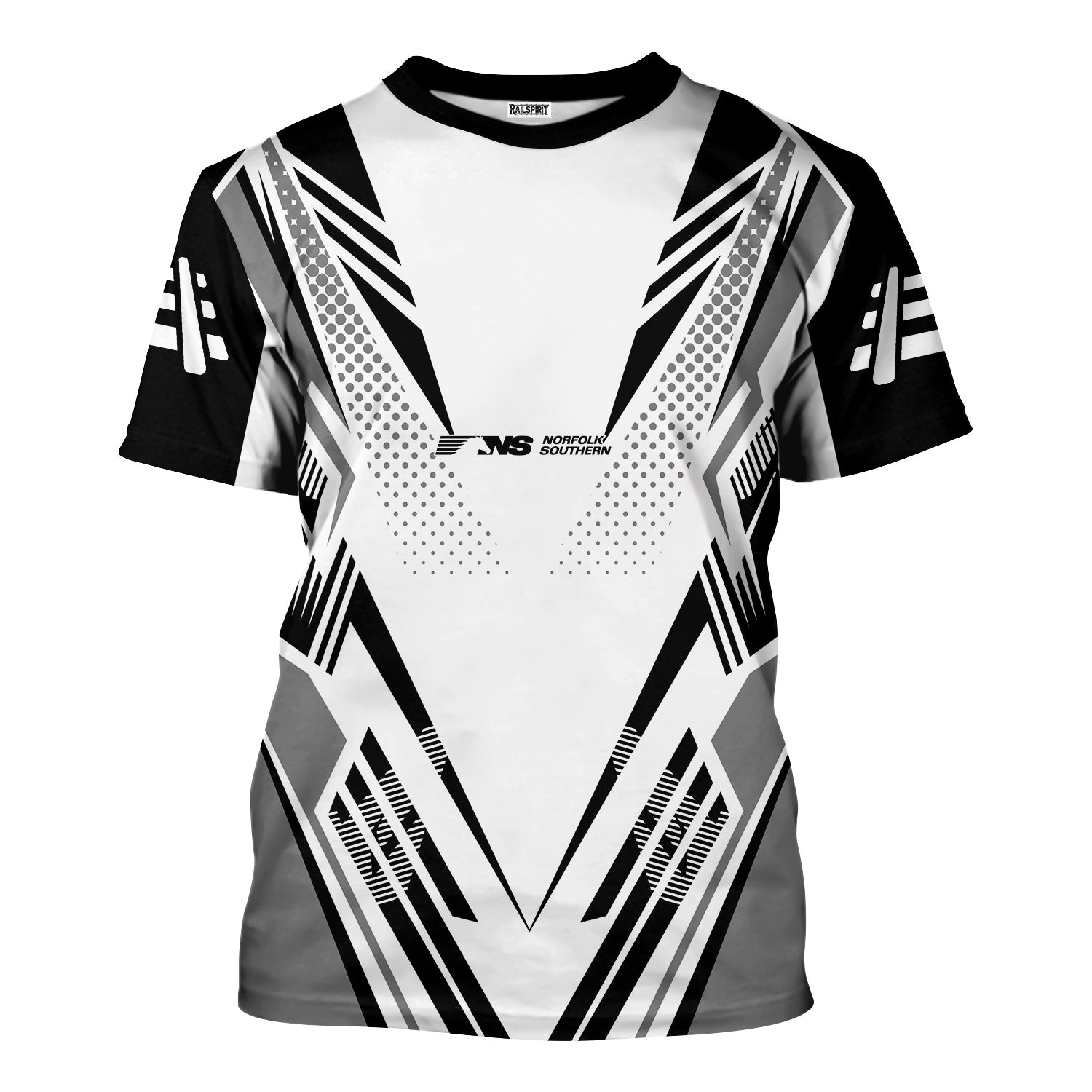 Railspirit Personalized Norfolk Southern Railway T-Shirt Railroad Tribute Design Train Shirt for Train Lovers