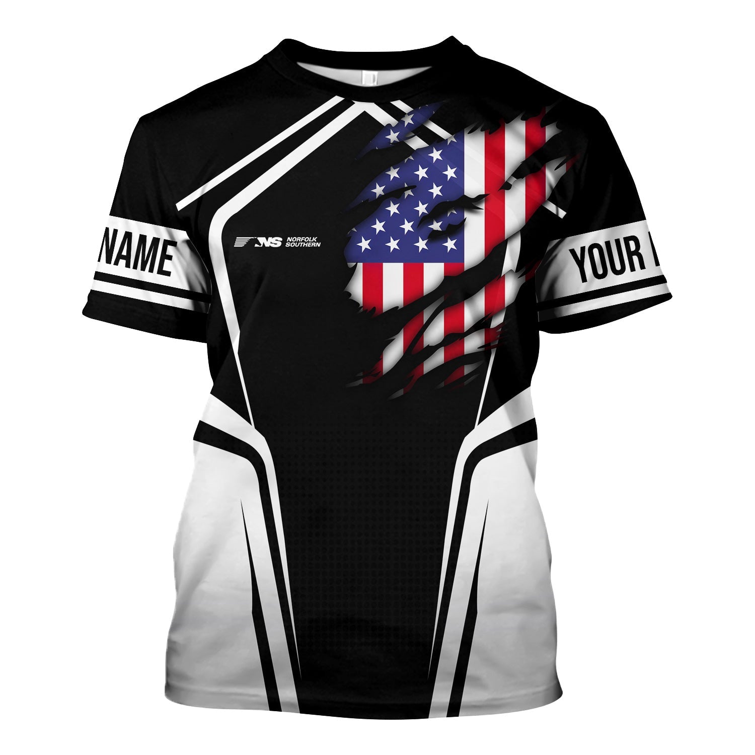 Railspirit Personalized Norfolk Southern Railway T Shirt American Eagle Vintage Train Shirt