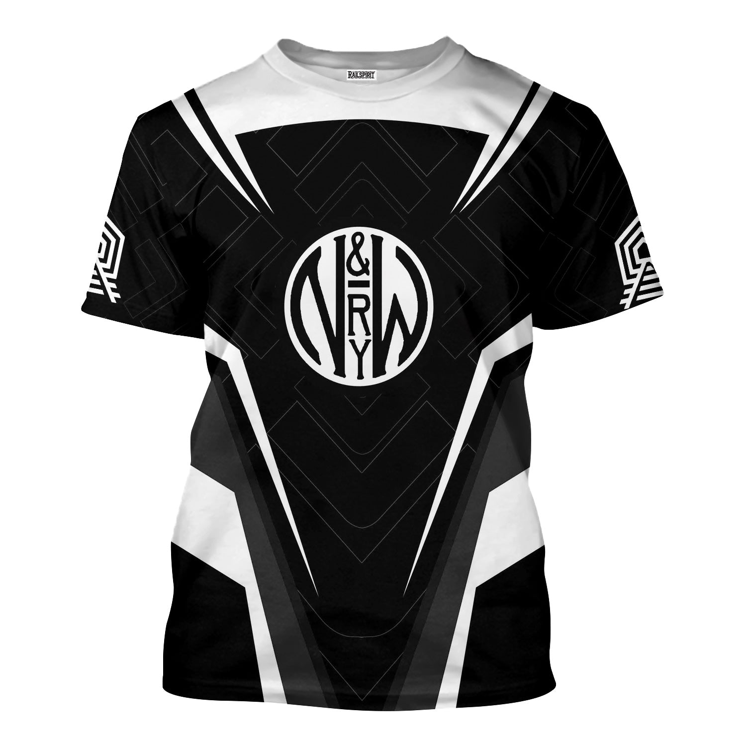 Railspirit Personalized Norfolk and Western Railway T-Shirt Railway Inspired Apparel N&W Train Shirt for Train Lovers