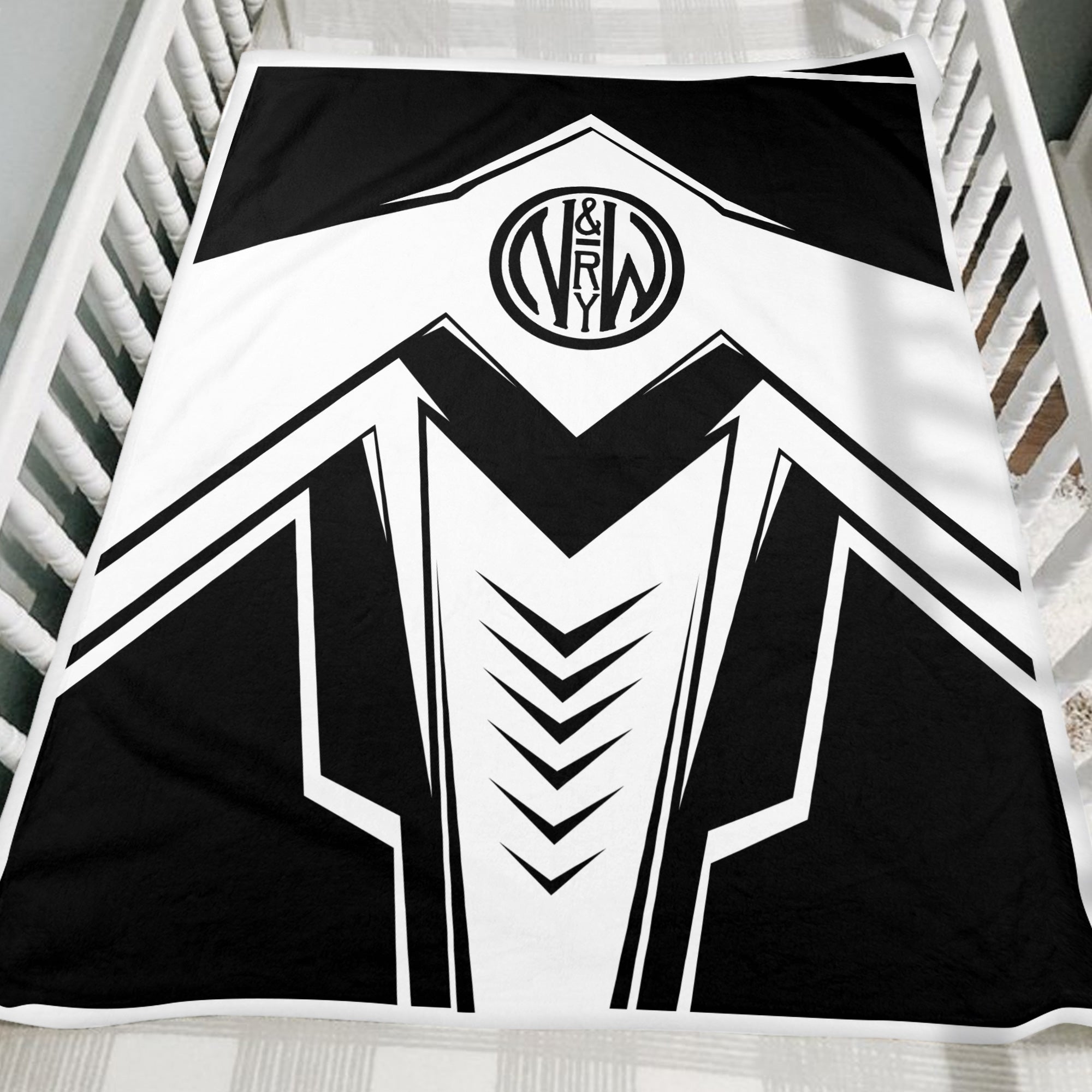 Railspirit Norfolk and Western Railway Blanket Railway Trainspotter Style N&W Blanket Gift Idea For Foamers