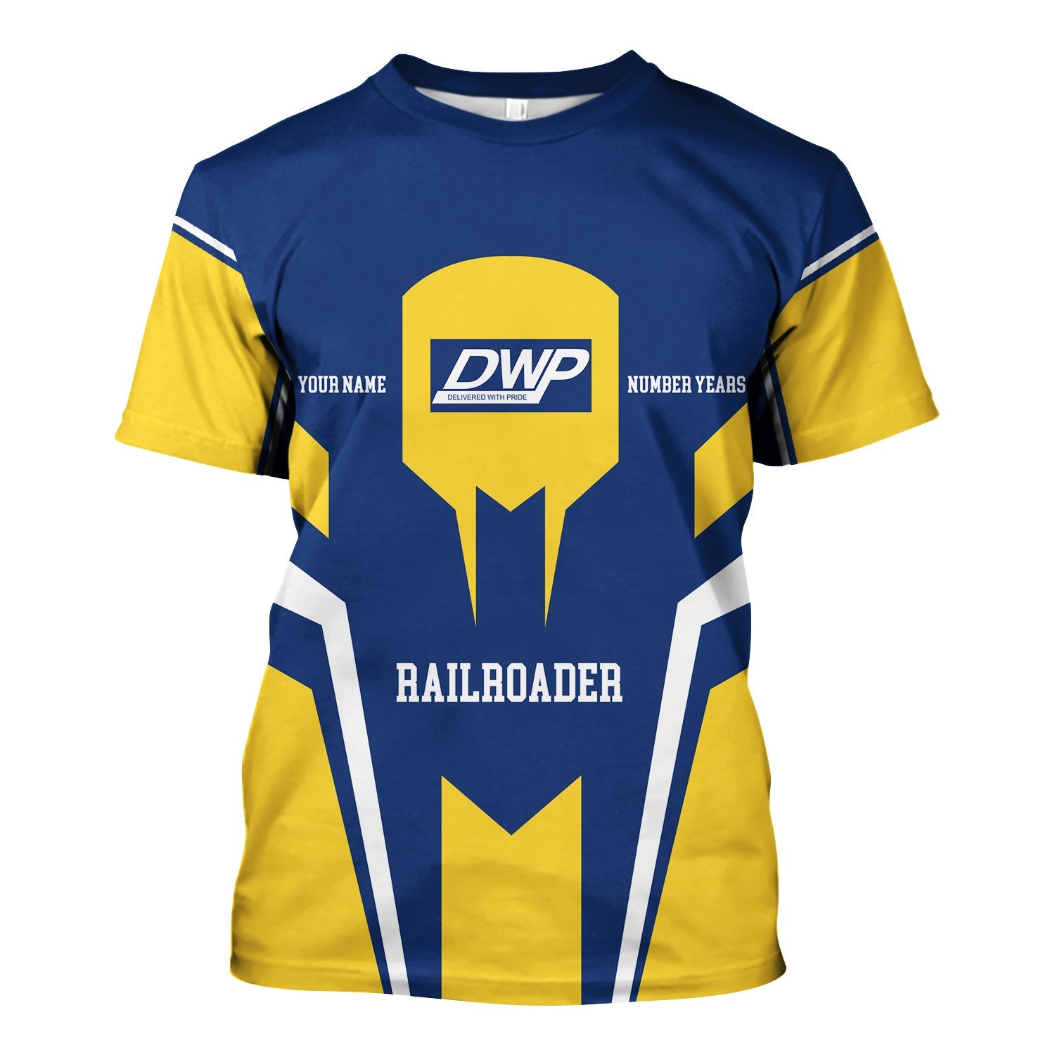 Railspirit Personalized Duluth, Winnipeg and Pacific Railway T-Shirt Custom Year Railroader Shirt Gift Idea For Train Lover