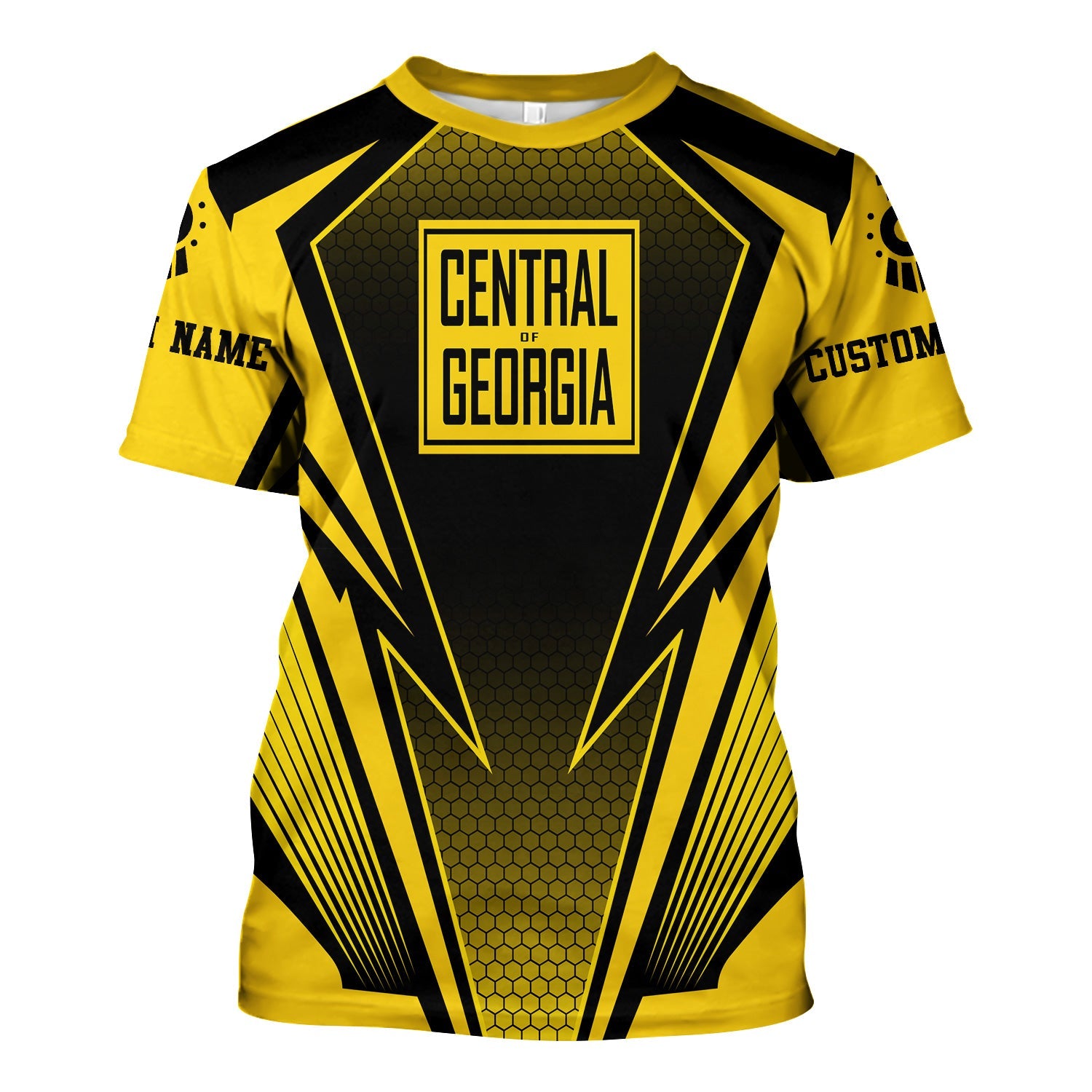 Railspirit Personalized Central of Georgia Railway T-Shirt Lightning Graphic Style Shirt Gift Idea For Train Lover