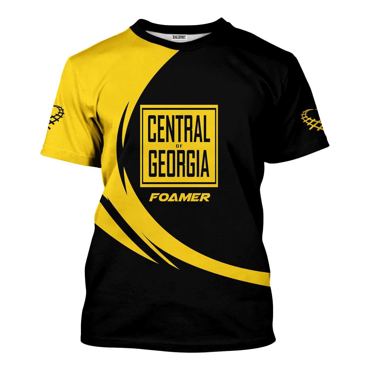Railspirit Personalized Central of Georgia Railway T-Shirt Unique Graphic Style Shirt For Train Enthusiasts