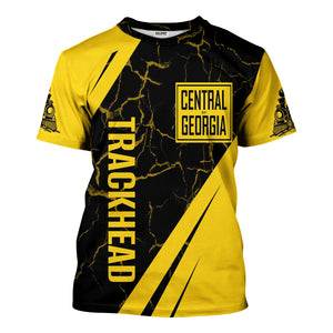 Railspirit Personalized Central of Georgia Railway T-Shirt Crackle Texture Style Shirt For Trackhead