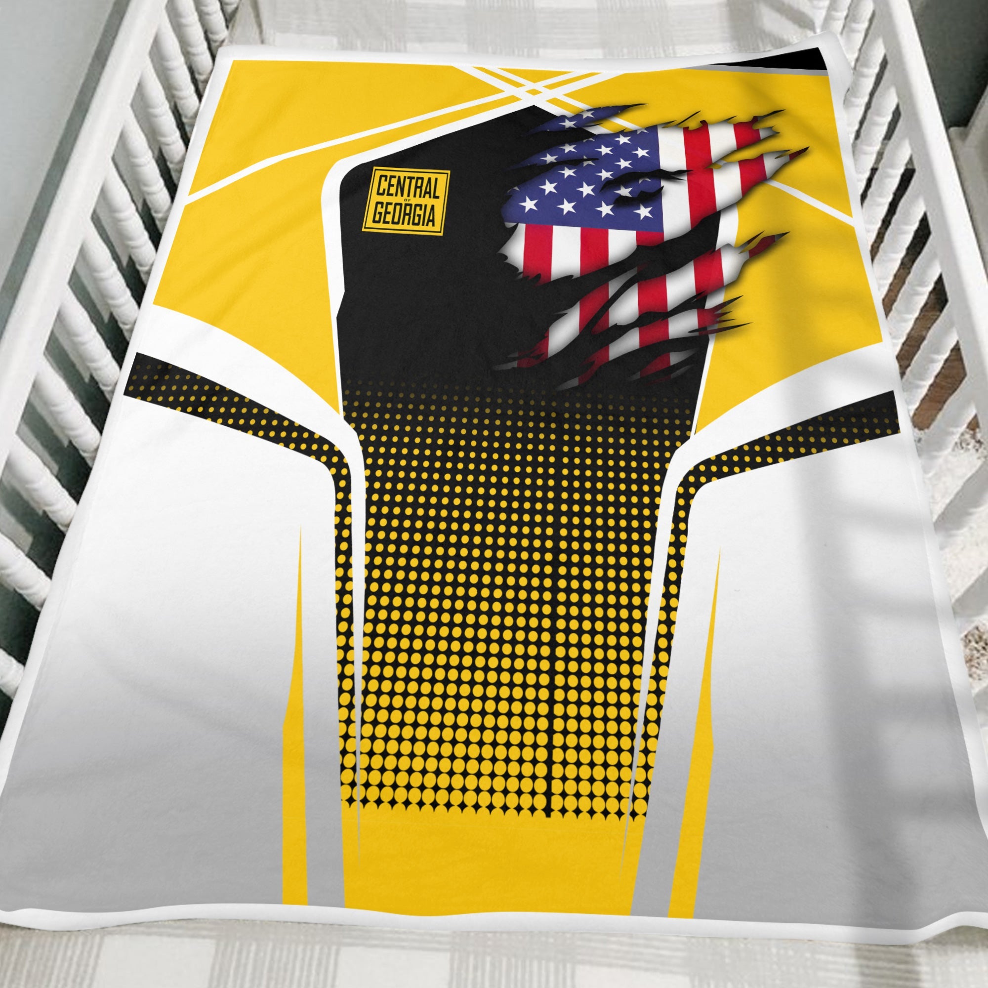 Railspirit Personalized Central of Georgia Railway Blanket American Vintage All Over Printed Blanket