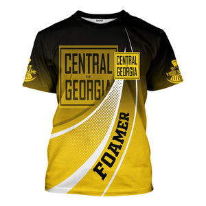 Railspirit Personalized Central of Georgia Railway T-Shirt Railway-Themed Style Shirt Gift Idea For Trainspotter