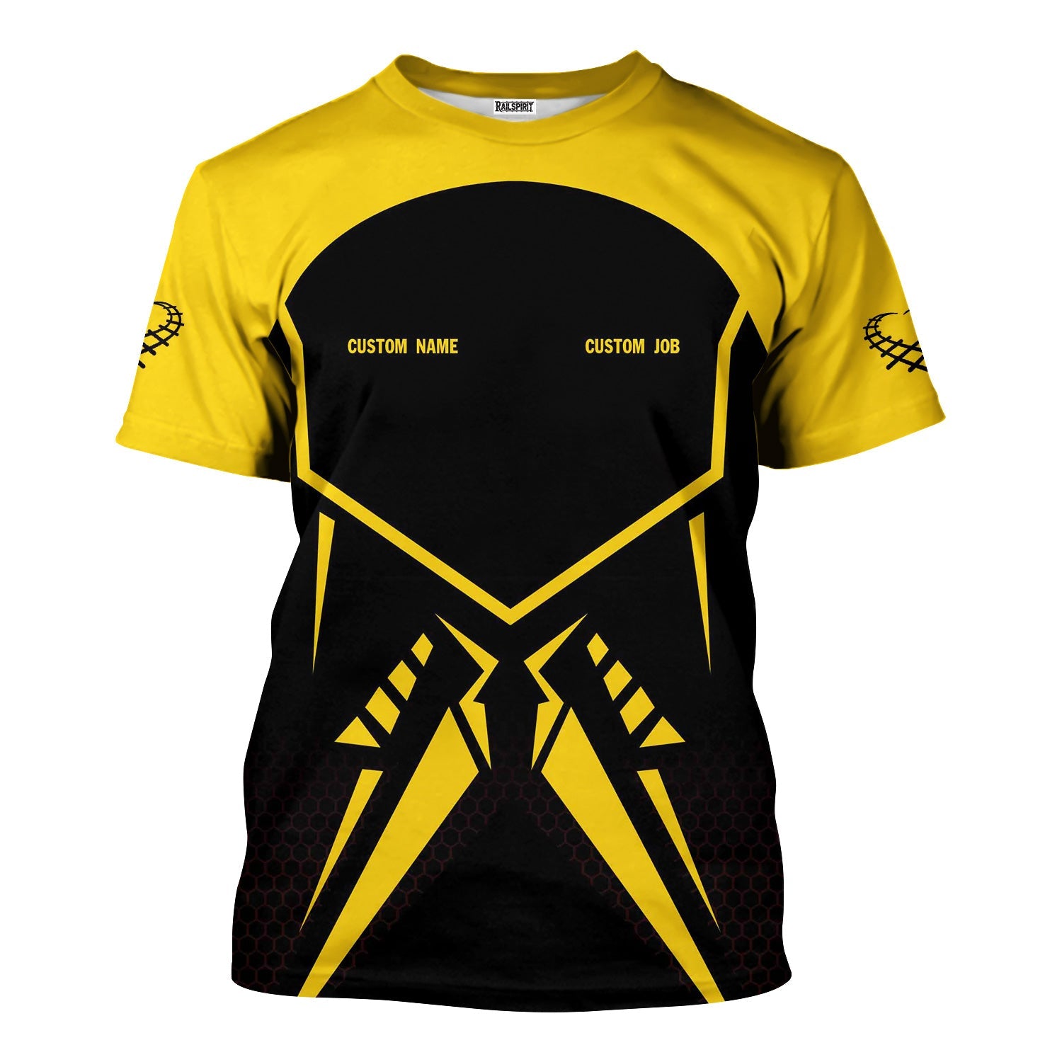 Railspirit Personalized Central of Georgia Railway T-Shirt Vibriant Style with Custom Position Train Shirt