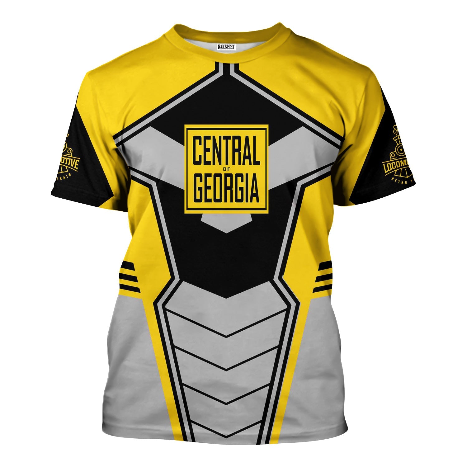 Railspirit Personalized Central of Georgia Railway T-Shirt Engine-Inspired Style Train Shirt for Railroad Fanatic